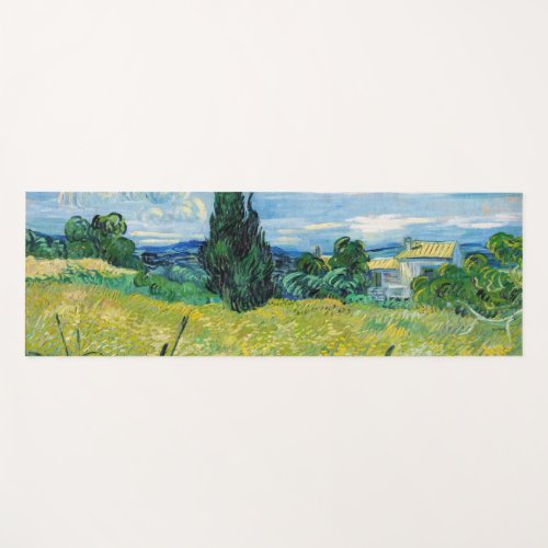 Vincent van Gogh _ Green Wheat Field with Cypress Yoga Mat