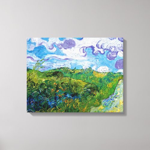 Vincent Van Gogh _ Green Wheat Fields In Auvers Canvas Print
