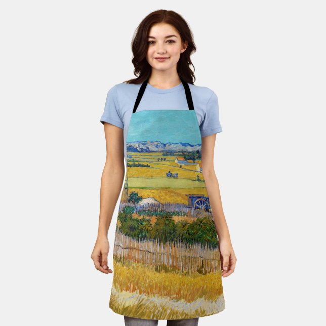 Vincent van Gogh - Harvest at La Crau Apron (Worn)