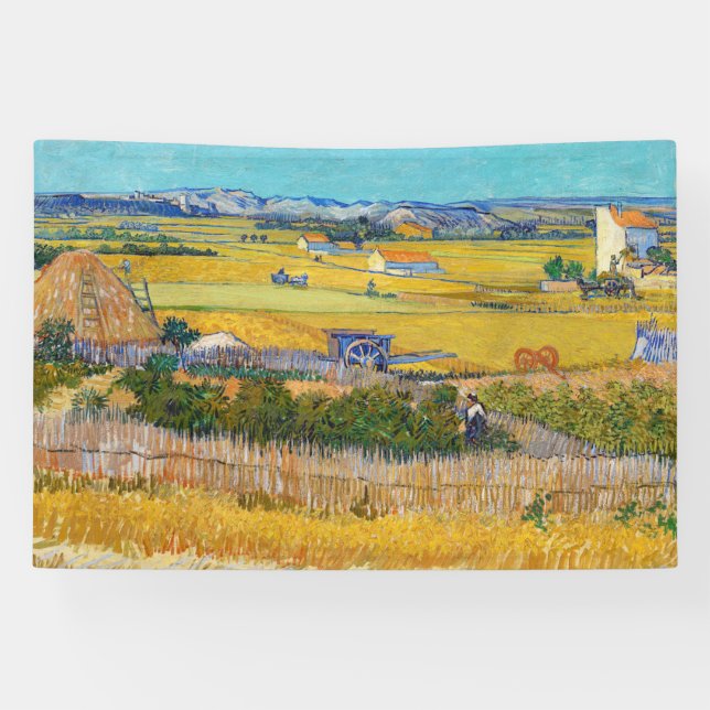 Vincent van Gogh - Harvest at La Crau Banner (Horizontal)