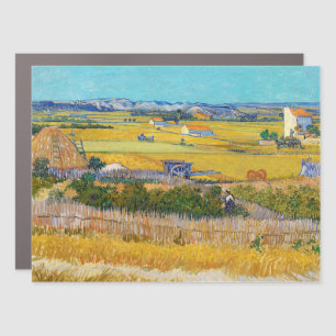 Vincent van Gogh - Harvest at La Crau Car Magnet