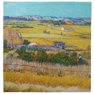 Vincent van Gogh - Harvest at La Crau Cloth Napkin