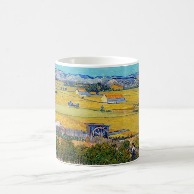 Vincent van Gogh - Harvest at La Crau Coffee Mug (Center)
