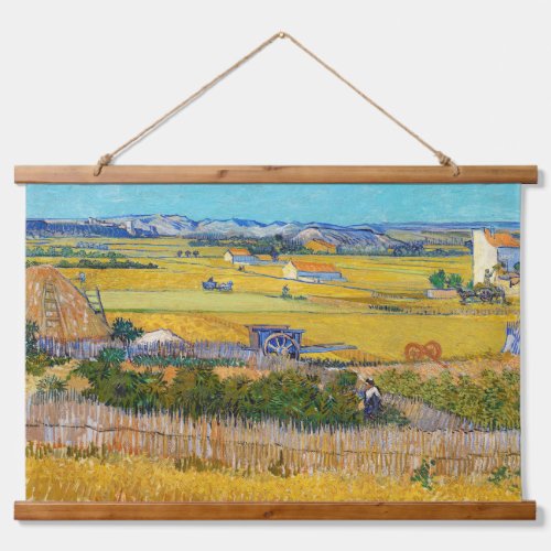 Vincent van Gogh _ Harvest at La Crau Hanging Tapestry
