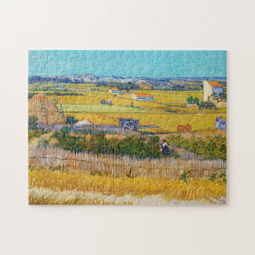 Vincent van Gogh _ Harvest at La Crau Jigsaw Puzzle