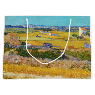 Vincent van Gogh - Harvest at La Crau Large Gift Bag