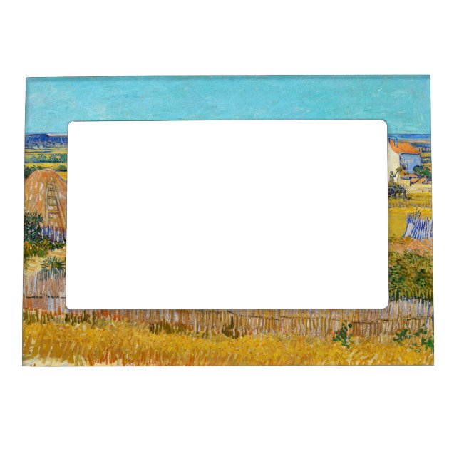 Vincent van Gogh - Harvest at La Crau Magnetic Frame (Front)
