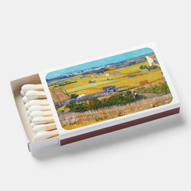Vincent van Gogh - Harvest at La Crau Matchboxes (Front Open)