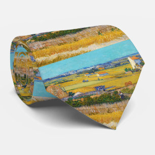 Vincent van Gogh - Harvest at La Crau Neck Tie