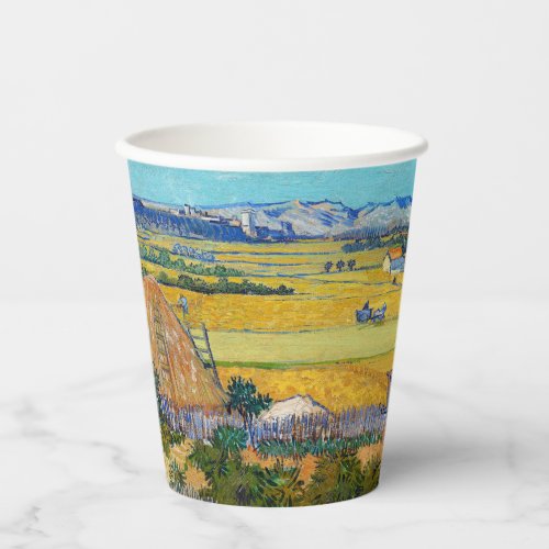Vincent van Gogh _ Harvest at La Crau Paper Cups