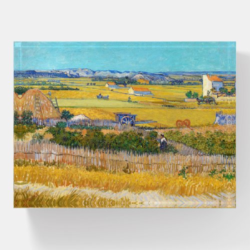 Vincent van Gogh _ Harvest at La Crau Paperweight