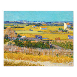 Vincent van Gogh - Harvest at La Crau Photo Print