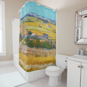 Vincent van Gogh - Harvest at La Crau Shower Curtain