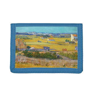 Vincent van Gogh - Harvest at La Crau Tri-fold Wallet