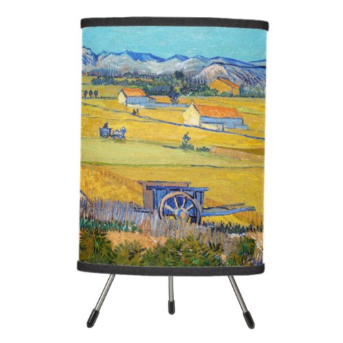 Vincent van Gogh _ Harvest at La Crau Tripod Lamp