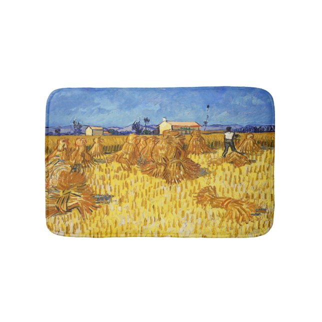 Vincent van Gogh - Harvest in Provence Bath Mat (Front)