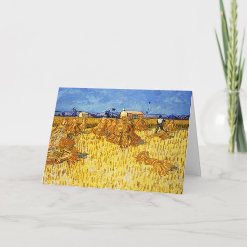 Vincent van Gogh _ Harvest in Provence Card