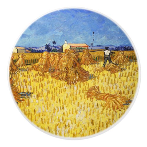 Vincent van Gogh _ Harvest in Provence Ceramic Knob