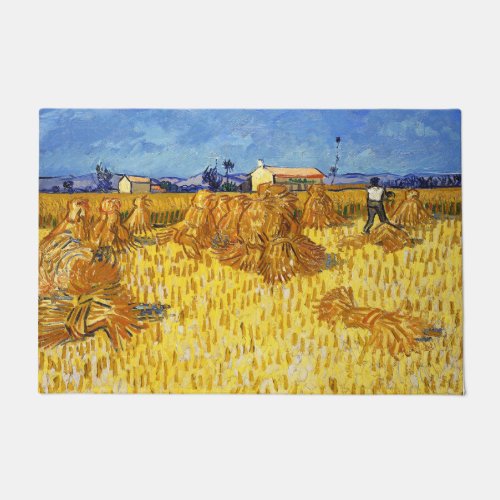 Vincent van Gogh _ Harvest in Provence Doormat