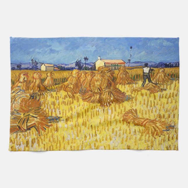 Vincent van Gogh - Harvest in Provence Kitchen Towel (Horizontal)