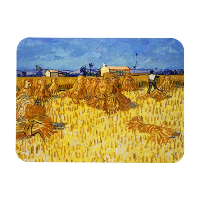 Vincent van Gogh - Harvest in Provence Magnet (Horizontal)