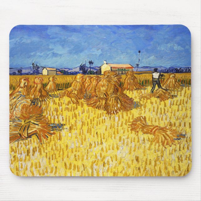 Vincent van Gogh - Harvest in Provence Mouse Pad (Front)