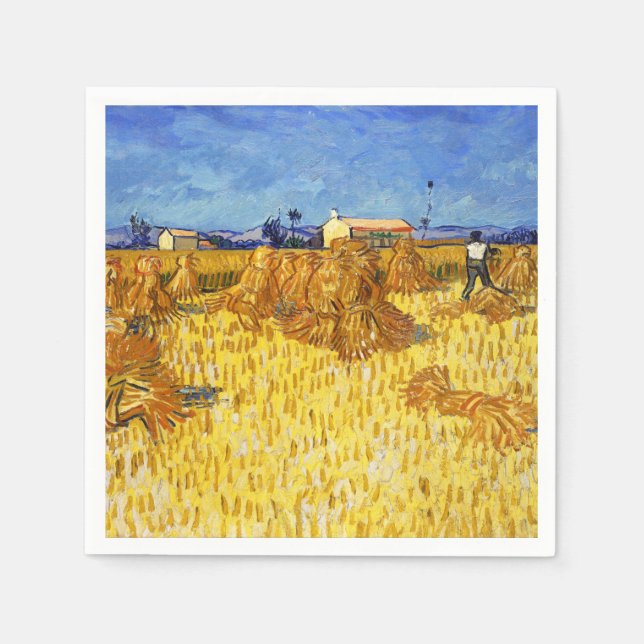 Vincent van Gogh - Harvest in Provence Napkins (Front)