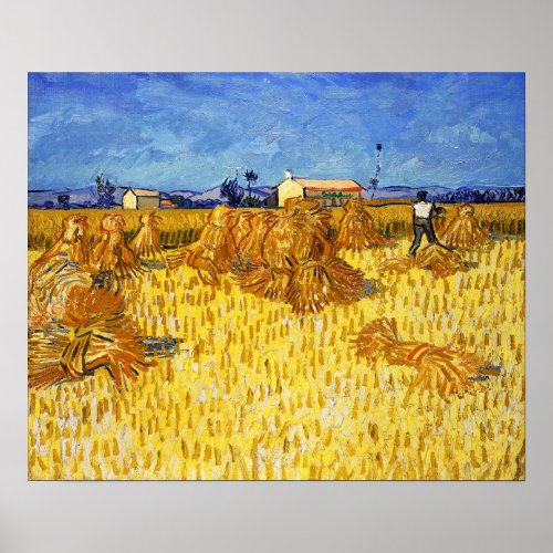 Vincent van Gogh _ Harvest in Provence Poster