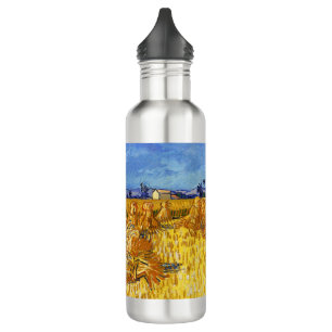 Vincent van Gogh - Harvest in Provence Stainless Steel Water Bottle