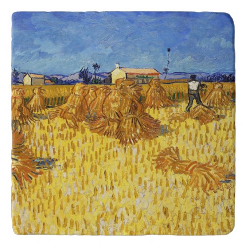 Vincent van Gogh _ Harvest in Provence Trivet