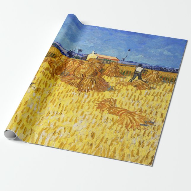 Vincent van Gogh - Harvest in Provence Wrapping Paper (Unrolled)
