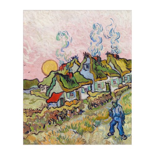 Vincent van Gogh _ Houses and Figure Acrylic Print