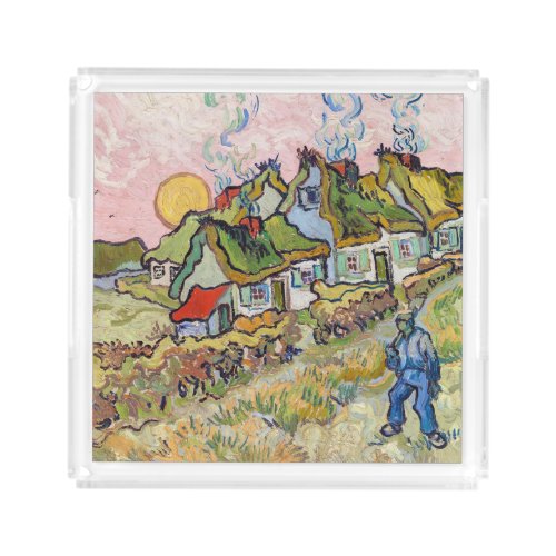 Vincent van Gogh _ Houses and Figure Acrylic Tray