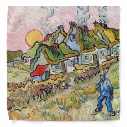Vincent van Gogh _ Houses and Figure Bandana