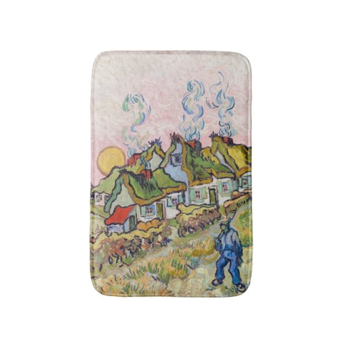 Vincent van Gogh _ Houses and Figure Bath Mat