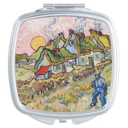 Vincent van Gogh _ Houses and Figure Compact Mirror