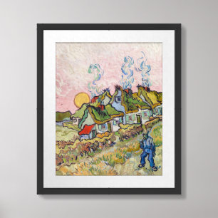 Vincent van Gogh - Houses and Figure Framed Art