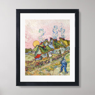 Vincent van Gogh - Houses and Figure Framed Art