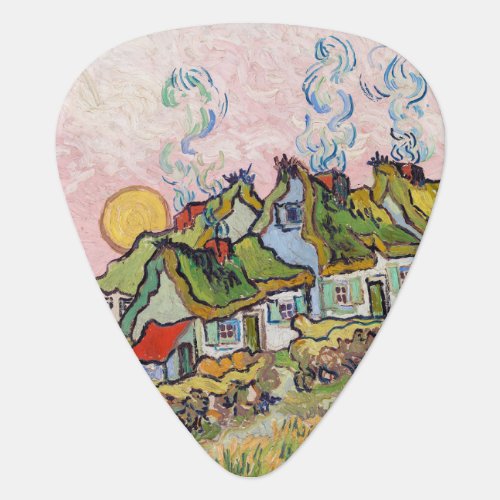 Vincent van Gogh _ Houses and Figure Guitar Pick
