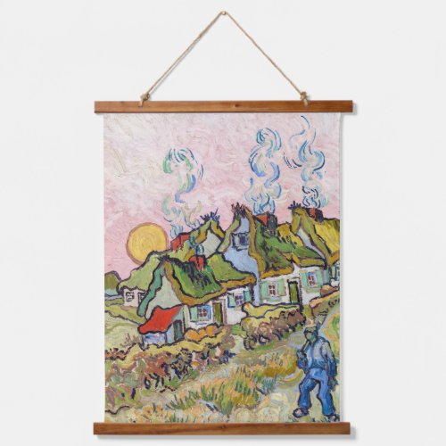 Vincent van Gogh _ Houses and Figure Hanging Tapestry
