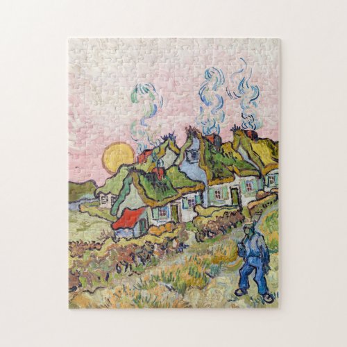 Vincent van Gogh _ Houses and Figure Jigsaw Puzzle