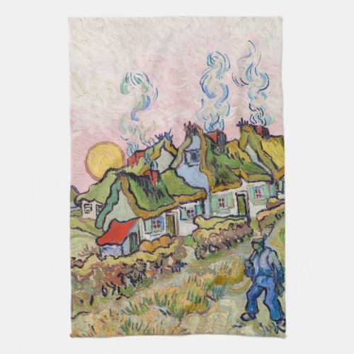 Vincent van Gogh _ Houses and Figure Kitchen Towel