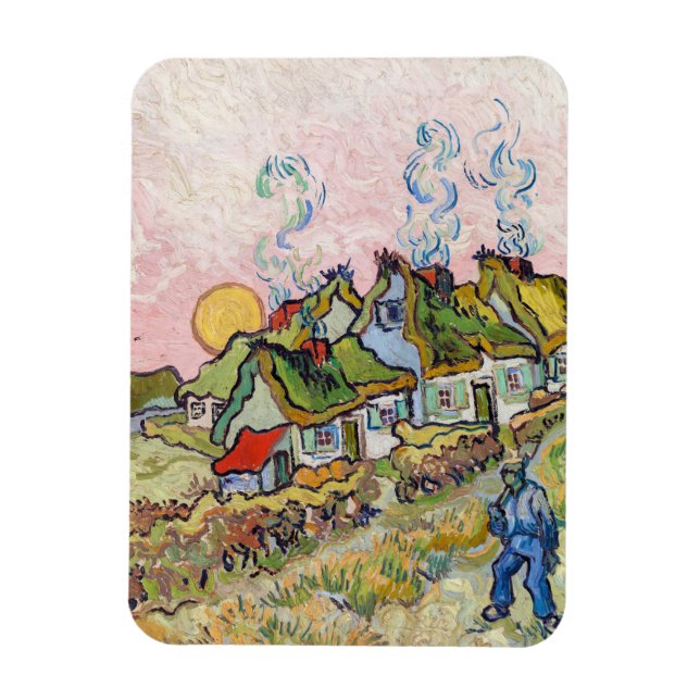 Vincent van Gogh - Houses and Figure Magnet (Vertical)