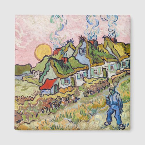 Vincent van Gogh _ Houses and Figure Magnet