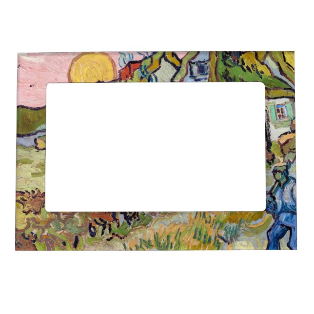 Vincent van Gogh - Houses and Figure Magnetic Frame (Front)