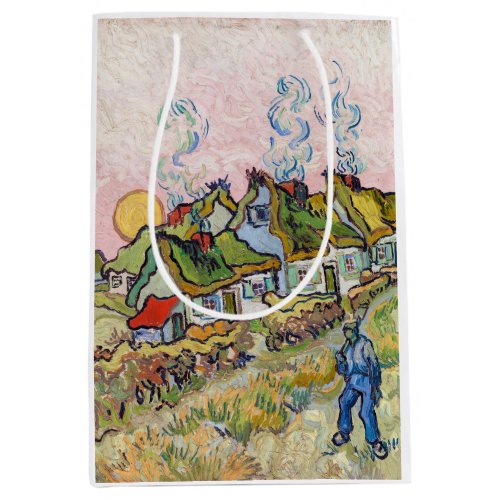 Vincent van Gogh _ Houses and Figure Medium Gift Bag