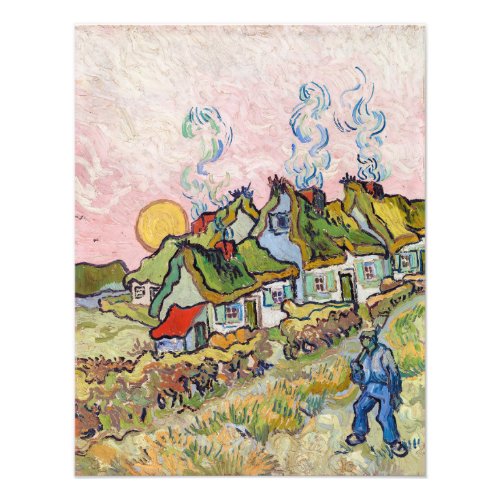 Vincent van Gogh _ Houses and Figure Photo Print