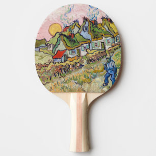 Vincent van Gogh - Houses and Figure Ping Pong Paddle