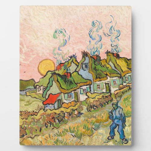 Vincent Van Gogh _ Houses And Figure Plaque