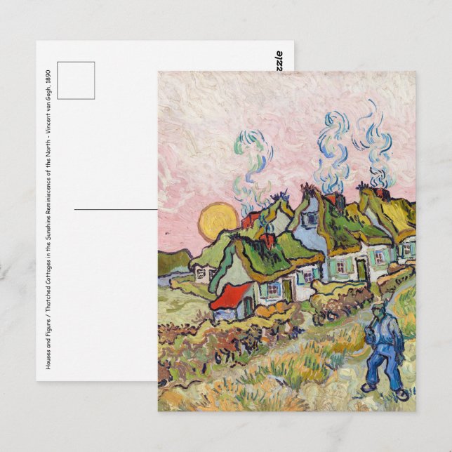 Vincent van Gogh - Houses and Figure Postcard (Front/Back)